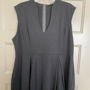 Black mini skater dress